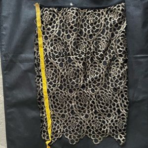 Black and gold skirt